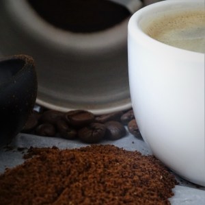 cup of coffee, bean, coffee grinder