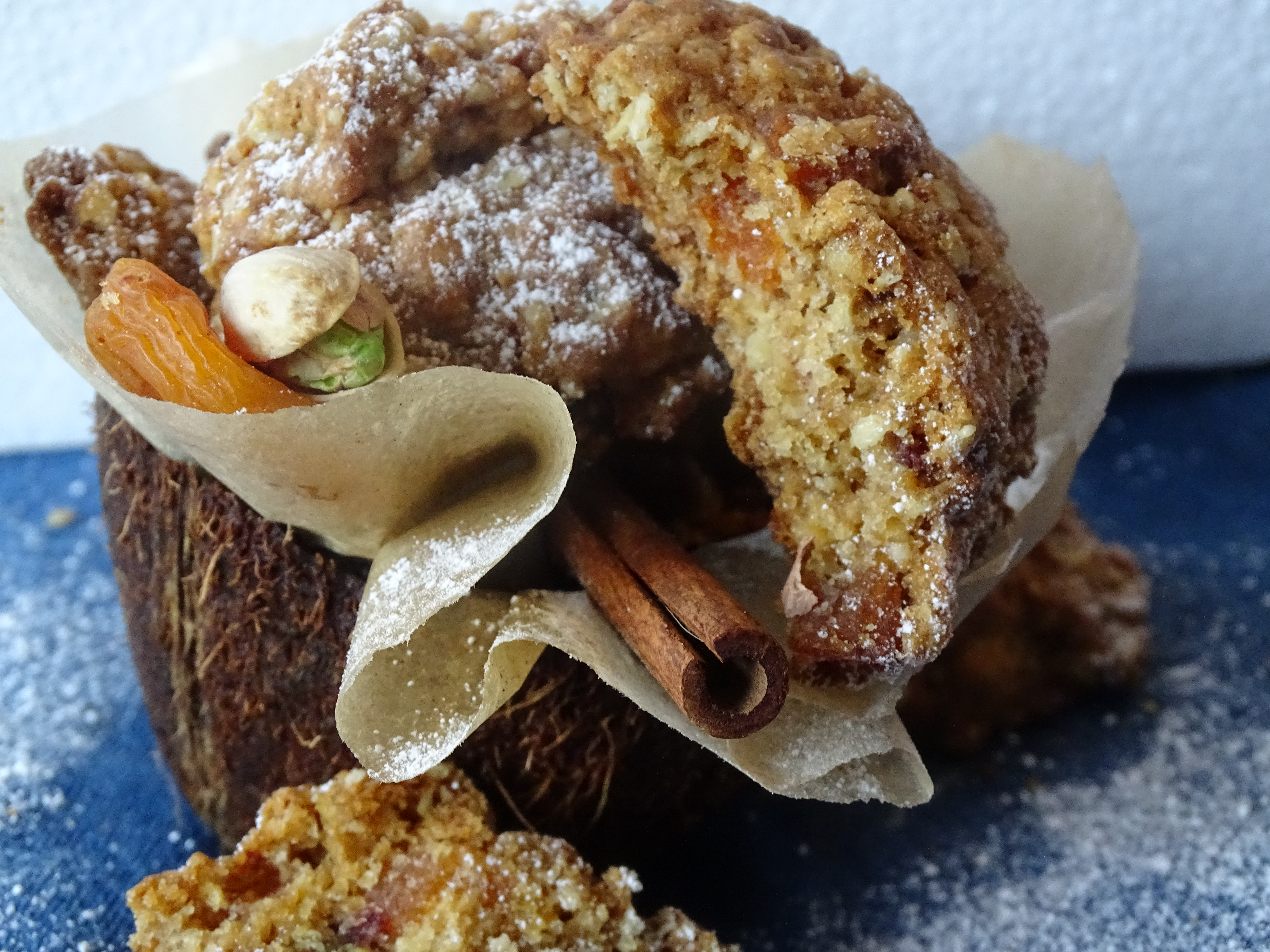 Fruit, pistachios, Coconut & cinnamon Cookies