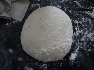 Soudough, just before heading into the oven
