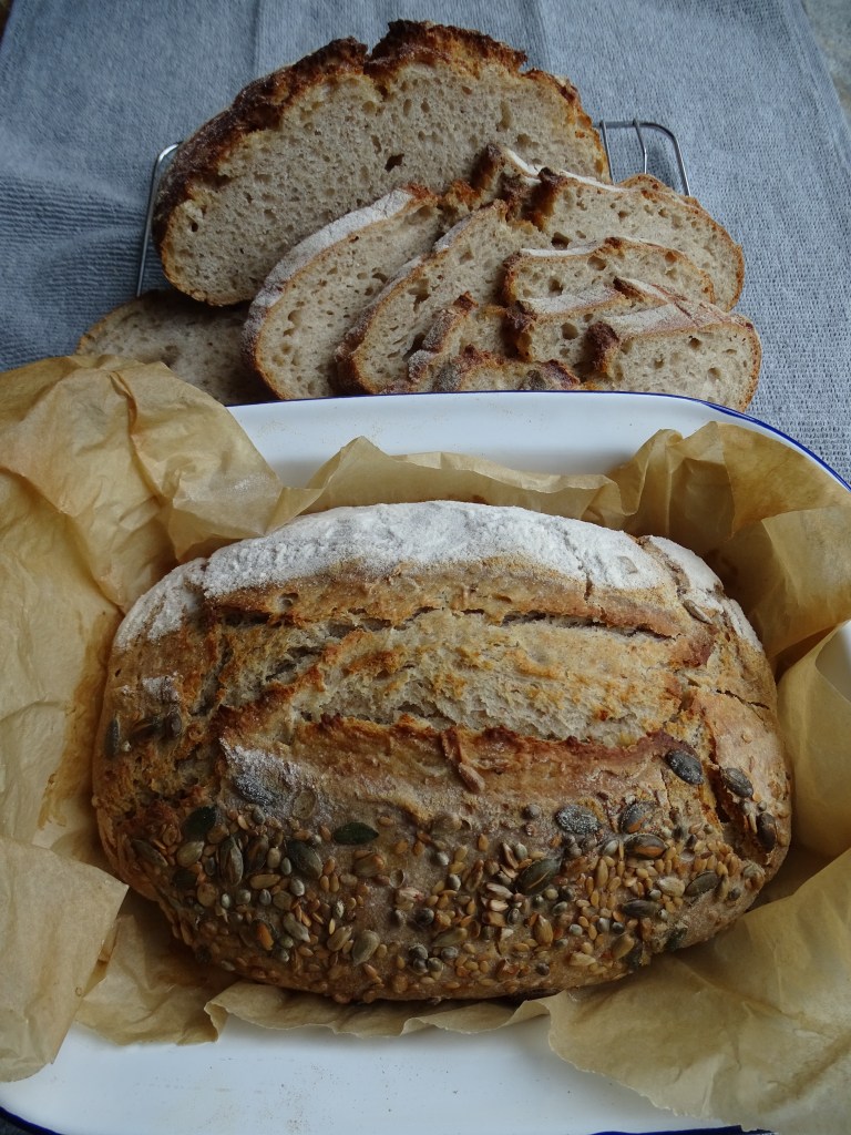 Spelt and white flour sourdough