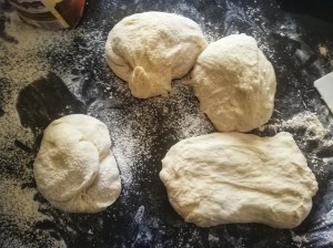 Sourdough baguette dough