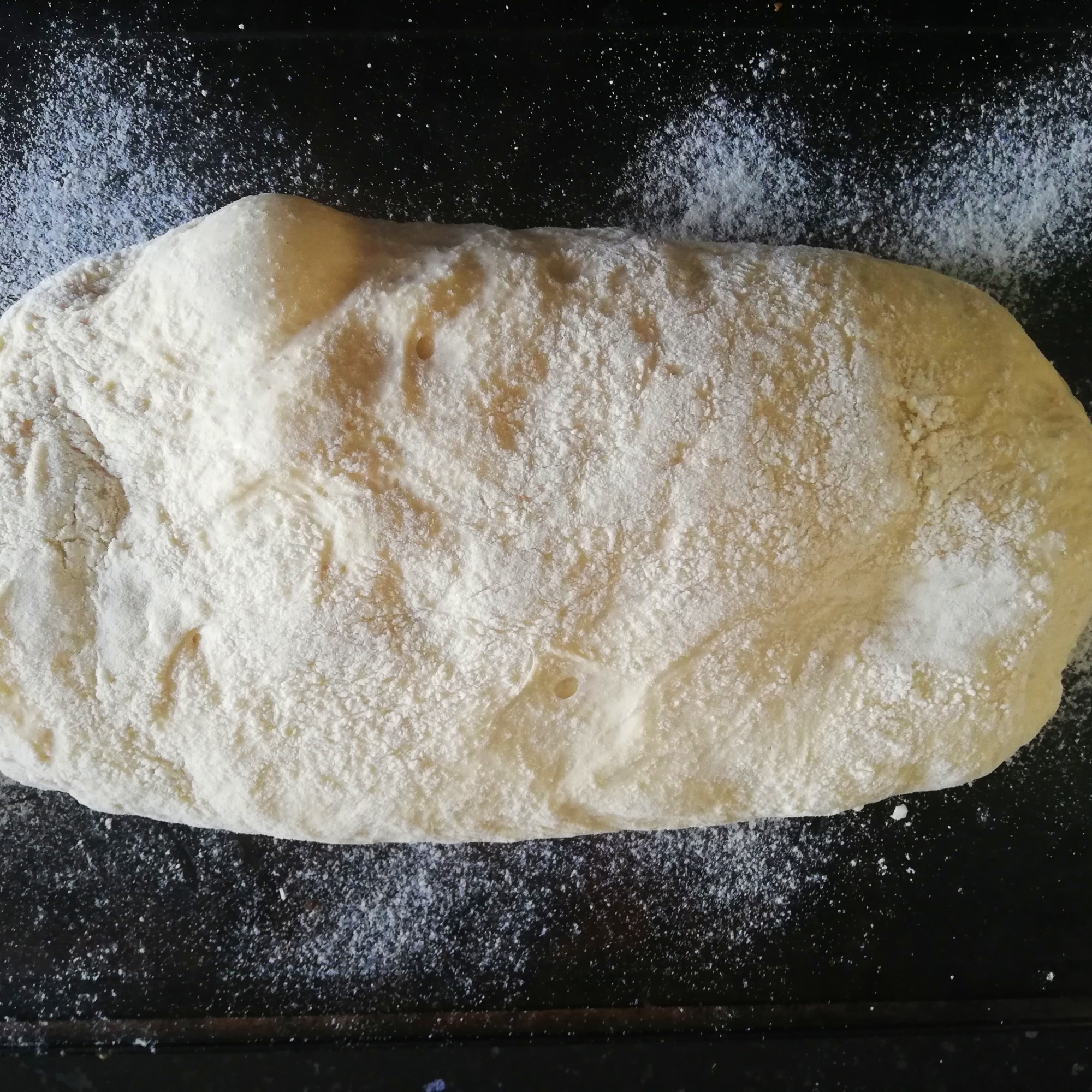Ciabatta ready for the oven